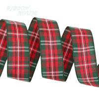 ราคา 5 yards roll 25mm Scottish Ribbon Wholesale Wedding Holiday Dress Up Gift Wrapped Christmas (8585553831)
