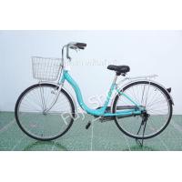 ราคา จักรยานแม่บ้านญี่ปุ่น ล้อ 26 นิ้ว มีเกียร์ อลูมิเนียม สีฟ้า จักรยานมือสอง (20642376867)