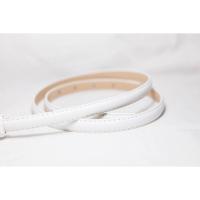 ราคา เข็มขัดแฟชั่นเส้นเล็ก สีขาวเย็บขอบ บริการเก็บเงินปลายทาง (16005582124)