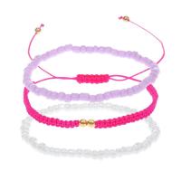 ราคา 3ชิ้น Boho ข้าวเม็ดไข่มุกเทียมสร้อยลูกปัดแบบยางยืดกำไลข้อมือสำหรับผู้หญิงแบบปรับได้ชุดถักชุดสร้อยข้อมือของขวัญเครื่องประดับอัญมณี (20825103074)