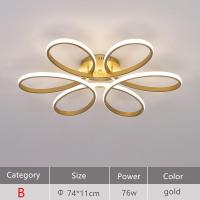 ราคา โคมไฟเพดาน Led ขนาดใหญ่ ลายดอกไม้ สไตล์นอร์ดิกโมเดิร์น สําหรับตกแต่งเพดาน ห้องนอน ห้องนั่งเล่น (19090835742)