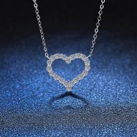 ราคา สร้อยคอเพชรรูปหัวใจสำหรับผู้หญิงสร้อยคอรูปหัวใจจี้หวานโซ่คอสั้นเครื่องประดับ HELLO GIRL (20000013040)