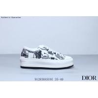ราคา คริสเตียน ดิออร์ Authentic Christian Dior แท้ Christian Dior Walkn Series Floral Embroidered Platform Sneakers แบรนด์หรู รองเท้ากีฬา รองเท้าฟิตเนส รองเท้าบาสเกตบอลยอดนิยม รองเท้าวิ่งยอดนิยม (210460402