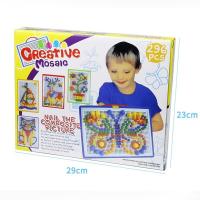 ราคา Crystal กระดานปักหมุด 296 Pcs ของเล่นปักหมุด กระดานปักหมุดโมเสก Creative Mosaic (20411718980)