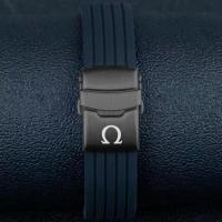 ราคา Gull Eggplant Silicone Watch Strap Original Omega New and Old Seamaster 300 Speedmaster Butterfly Rubber Mechanical Watch Strap (20264833971)