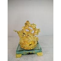 ราคา กบคาบเหรียญคู่ต้นเหรียญฐานแก้วสูง5นิ้ว (21150213119)