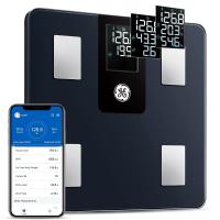 ราคา GE Smart Scale for Body Weight and Fat Percentage with All in one LCD Display Weight Scale Digital Bathroom Scales Bluetooth Rechargeable Body Fat Scale Accurate Weighing Scale for Weight 396 lbs (204