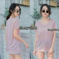 ราคา เสื้อยืดสวยๆๆคอวีผ้าสลาฟไม่มีกระเป๋า ผ้าดีมากๆๆ พร้อมส่งไวเวอร์ (19353629457)