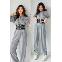 ราคา Indycool เซตเสื้อครอปแขนสั้นมีฮู้ด กางเกงขาวยาว (19529996839)