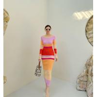 ราคา newlooksbkk PALETTE DRESS เดรสไหมพรมแขนยาว คอปาด ผ้าทอลายร่องนูน ผ้านุ่ม (18579168410)