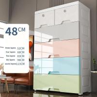 ราคา LEBI ตู้เก็บของลิ้นชัก48ซม ชั้นของลิ้นชักพลาสติกโต๊ะข้างเตียงชั้นในกล่องใส่เสื้อผ้าตู้เสื้อผ้าเด็ก (21203577958)