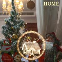 ราคา 16cm Led Hanging Christmas Decorative Lights 3d Acrylic Led Lamps With Suction Cups For Doors Windows Decor (21112622912)