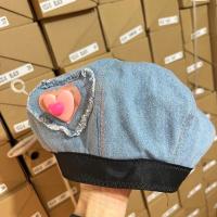 ราคา พร้อมส่งจากกทม หมวกยีนส์ หมวกเบเร่ต์ Beret เบเร่ต์ เกาหลี น่ารักมากค่ะ ภาพตรงปก (20616242973)