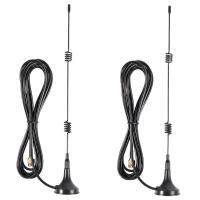 ราคา 2X 335802 Wi Fi 2 4GHz 7 DBI Booster Antenna SMA RP with Wireless Wlan (16696512203)