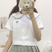 ราคา JK ชุดเครื่องแบบนักเรียนญี่ปุ่นเสื้อเสื้อแขนสั้นมีปกตุ๊กตาหูกระต่ายชุดกระโปรงจีบลายสก๊อตกระโปรงสำหรับเด็กผู้หญิงใส่ไปโรงเรียนในฤดูร้อน (19895881535)