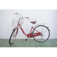 ราคา จักรยานแม่บ้านญี่ปุ่น ล้อ 26 นิ้ว มีเกียร์ อลูมิเนียม สีแดง จักรยานมือสอง (20978459375)