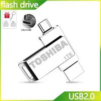 ราคา TOSHIBA OTG 2 in 1 flash drive 512GB 256GB 128GB 64GB USB memory stick 32GB pen drive compatible with mobile phones computers and speakers (21231965740)
