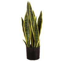 ราคา 50CM Artificial Snake Plant Yellow Leaf Sansevieria Plant Artificial Plant Home Decor (10071894535)