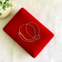 ราคา สร้อยทองชุบ 016 สร้อยคอทองชุบ สร้อยทองไมครอน สร้อยคอ 2 สลึง ยาว 18 นิ้ว มีให้เลือก 9 ลาย ความยาว 18 นิ้ว พร้อมส่ง (10484396797)