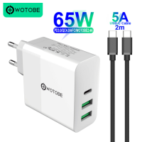 ราคา 65W TYPE C USB C Power Adapter1Port PD65W QC3 0 Charger For USB C Laptops MacBook ProAir iPad Pro2port USB for Samsung iPhone (11702316175)