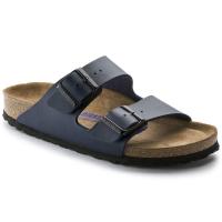 ราคา ต้นฉบับอย่างรวดเร็ว Birkenstockรองเท้าแตะ Men and Womens Two strap Arizona Birko Flor Blue Sandals (17940512710)