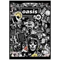 ราคา โปสเตอร์ วงดนตรี ร๊อค โอเอซิส Oasis โปสเตอร์วง A3 (20872873025)