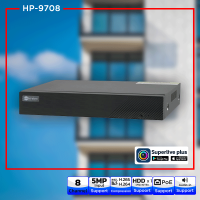 ราคา Hi view เครื่องบันทึก NVR 8Ch รุ่น HP 9708 H 265 Support 5MP Audio (16543472592)