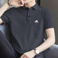 ราคา Adidas เสื้อโปโลธุรกิจของผู้ชายเสื้อโปโลผ้าฝ้ายแท้แขนสั้นสำหรับฤดูร้อนสีขาว ดำ เขียว customized (14348943689)