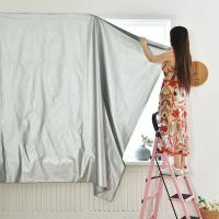 ราคา GA พร้อมส่ง ผ้าม่าน ผ้าม่านกันยูวี ผ้าม่านกันแดด กันยูวี 100 ม่านเวลโคร ผ้าม่านหน้าต่างทึบแสง ติดตั้งง่ายหมัดฟรี (19174904776)