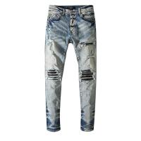 ราคา ขายดี Amiri New Amiri slim knee hole patch light blue (21274182807)