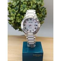 ราคา นาฬิกาRHYTHM Japan ผู้หญิง F1203T01 คริสตัลSWAROVSKI มุก สายเซรามิคขาว ระบบควอตซ์ ประกันศูนย์ (18690396381)