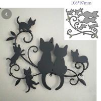 ราคา แม่พิมพ์เจาะที่ตัดลายกระดาษโลหะรูปแมวสัตว์สำหรับตกแต่งสมุดภาพงานฝีมือแม่พิมพ์กระดาษลายฉลุเจาะใบมีด (17449454417)