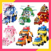 ราคา GREGORY 6 in 1 อนิเมชั่นเกาหลีการ์ตูน Robocar Poli ชุดหุ่นยนต์แปลงของเล่นรถ 6 in 1 Korean Animation Cartoon Robocar Poli Transformation Robot Kit Car Toys (13747577767)