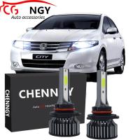 ราคา สำหรับฮอนด้าซิตี้ TMO 5th Gen 2008 2014 โคมไฟหัว 2ชิ้น CHENNGY LED สีขาว6000พันหลอดไฟชุดไฟหน้า (16317068432)