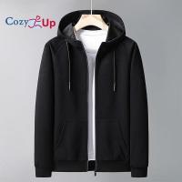 ราคา Cozy Up Long Sleeve Bomber Jackets Men S Solid Slim Fit Hooded Polyester (16206893103)