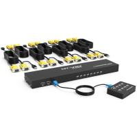 ราคา KVM Switch 8 Port KVM Switch VGA USB 8 Cables 2in1 Wired Extended Selector MT VIKI 8x1 Rackmount KVM (13346655539)