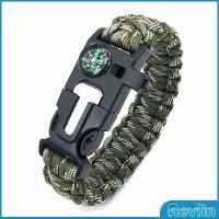 ราคา Reviln เชือกรัดข้อมือ สายรัดข้อมือสีเขียว สำหรับเดินป่า มีด นกหวีด แท่งจุดไฟ เชือก เข็มทิศ 5in1 Outdoor Accessories (20319421987)