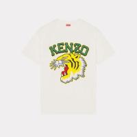 ราคา เสื้อยืดกีฬา KENZ Kenzo Takada Nigo หัวเสือสีชมพูสีน้ำเงินพิมพ์ลายช้างแขนสั้นผู้ชายและผู้หญิง (20478634658)