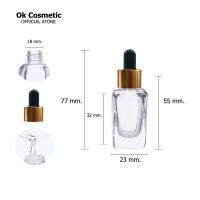 ราคา ขวดแก้ว ทรงเหลี่ยม ดรอปเปอร์ dropper ขวดแก้วใส ขวดหัวหยด ขวดเซรั่ม ขวดแก้วสี่เหลี่ยม หยดน้ำมัน ขวดแก้วขนาดเล็ก ขวดใส ขวดใส่น้ำหอม 10 50 ml (10263063841)