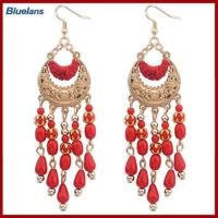 ราคา Bluelans ที่หยอดหูพระจันทร์เสี้ยวแบบย้อนยุคสำหรับผู้หญิงพู่ห้อยต่างหูตะขอสไตล์โบโฮ (19714525603)