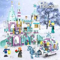 ราคา ของเล่น Frozen ปราสาทเจ้าหญิงชุดบล็อกตัวต่อสำหรับตัวต่อของเล่นปริศนาอนุภาคเด็กผู้หญิง (19670342425)