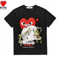 ราคา เสื้อยืด COMME des GARÇONS PLAY The Grinch Stars in the Comme Des Garçons x Dr Seuss Collaboration T Shirt เสื้อยืดสตรีท (21151649949)