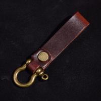 ราคา ถูกที่สุด ส่งจากไทย พวงกุญแจหนังแท้ ทรงเกือกม้า สไตล์วินเทจ คาวบอย เรียบหรู งานแฮนด์เมด S10 (15087564460)