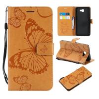 ราคา LYZCASE ซัมซุงกาแล็คซี่ J7 PRIME CaseEmbossed Butterfly สำหรับซัมซุงกาแล็คซี่ J7 PRIME 2016 5 5 KT ดอกไม้ผีเสื้อ (528958267)