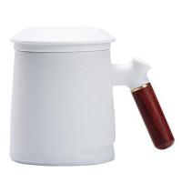 ราคา Handmade Ceramic One Piece Filter Tea Cup with Lid Kitchen and Home Office Accessories (18642539863)