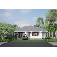 ราคา 113 แบบบ้าน บ้านชั้นเดียว 2 ห้องนอน 3 ห้องน้ำ (21246346658)