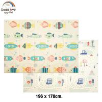 ราคา DODOLOVE เบาะรองคลาน ขนาด 5 6 ฟุต แผ่นรองคลานเด็กแบบพับได้ แผ่นโฟมรองคลานกันกระแทก (21273547340)