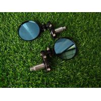 ราคา กระจก กระจกปลายแฮนด์กลม พับได้ CNC สีดำเงา งานสวยเลนสีฟ้าตัดแสง (7367374825)