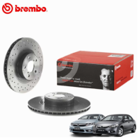 ราคา Brembo Xtra จานเบรค Honda Civic Fd 1 8 2 0 FB 1 8s FC FK 2006 2019 จานเบรคแต่งเจาะรู หน้า หลัง (17110042070)