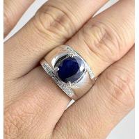 ราคา แหวนเงินแท้ 925 พลอยนิล หรือ สปินเนล Black Spinel น้ำหนัก 3 10 กะรัต สวยมากค่ะ (18884055432)